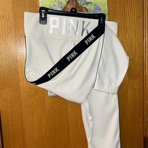 VS PINK White Leggings